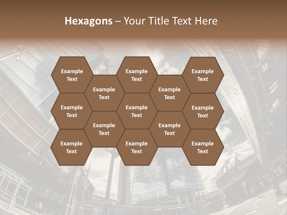 A Group Of Tall Buildings Sitting Next To Each Other PowerPoint Template