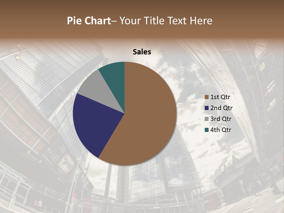 A Group Of Tall Buildings Sitting Next To Each Other PowerPoint Template
