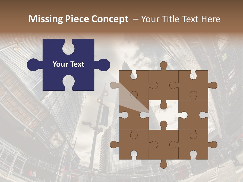 A Group Of Tall Buildings Sitting Next To Each Other PowerPoint Template