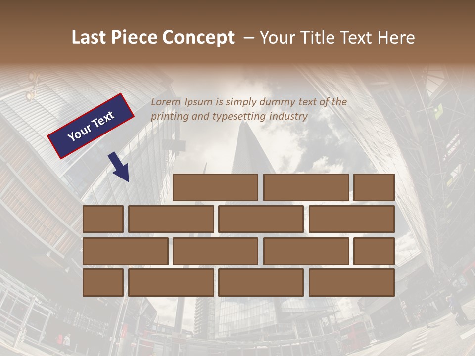 A Group Of Tall Buildings Sitting Next To Each Other PowerPoint Template