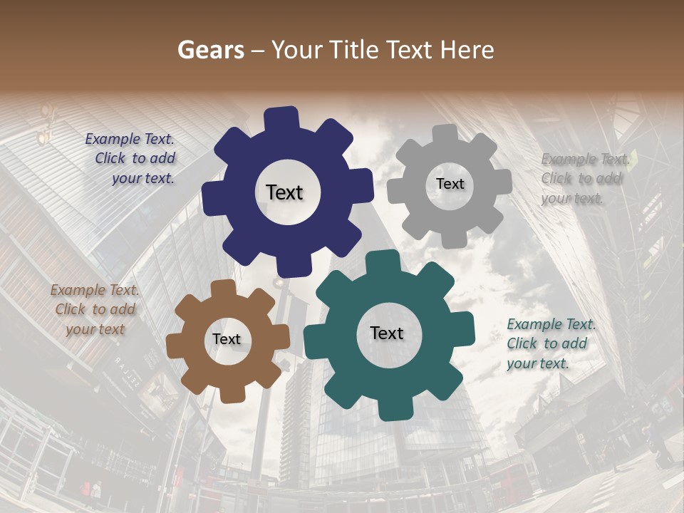 A Group Of Tall Buildings Sitting Next To Each Other PowerPoint Template