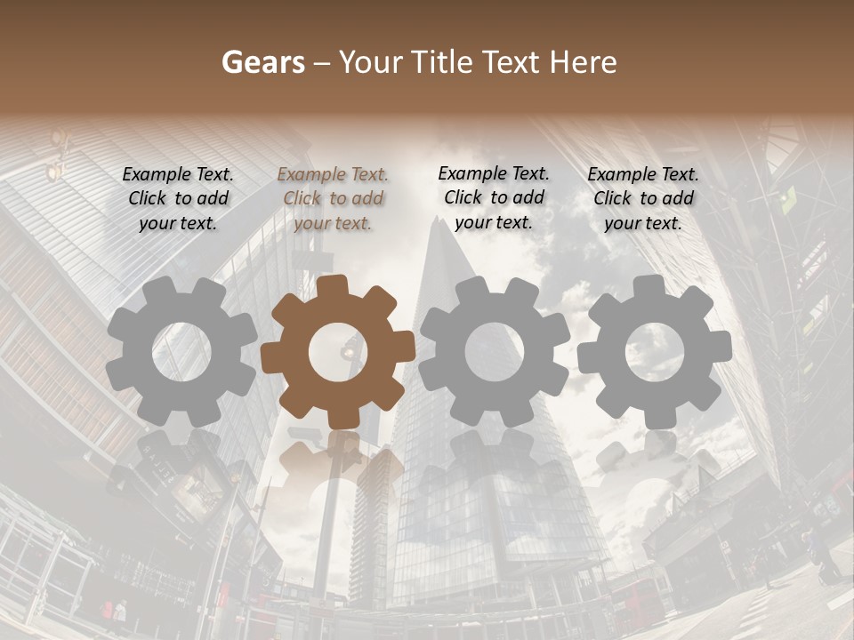 A Group Of Tall Buildings Sitting Next To Each Other PowerPoint Template