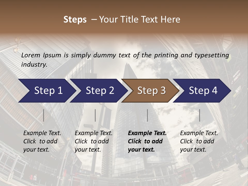 A Group Of Tall Buildings Sitting Next To Each Other PowerPoint Template