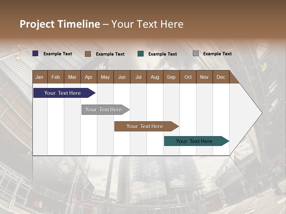 A Group Of Tall Buildings Sitting Next To Each Other PowerPoint Template