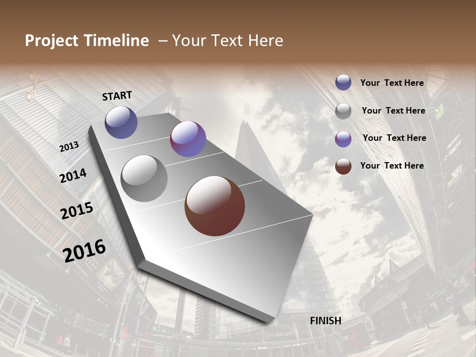 A Group Of Tall Buildings Sitting Next To Each Other PowerPoint Template