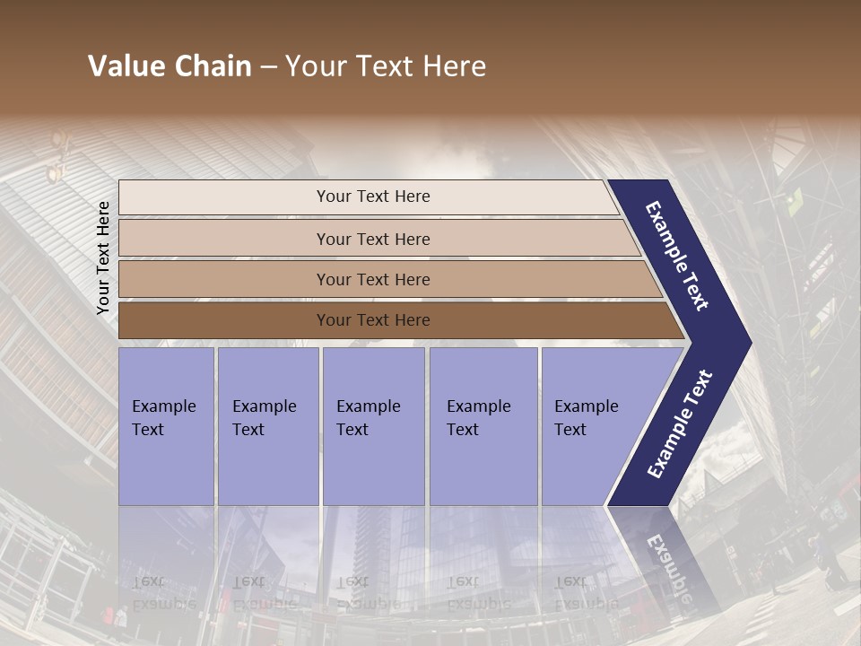 A Group Of Tall Buildings Sitting Next To Each Other PowerPoint Template