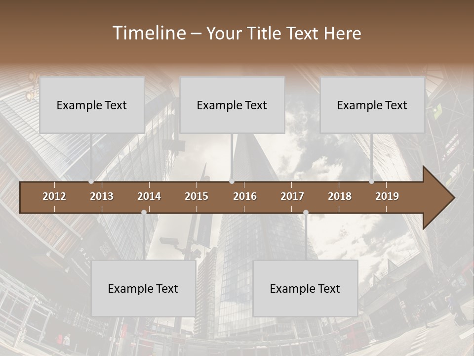 A Group Of Tall Buildings Sitting Next To Each Other PowerPoint Template