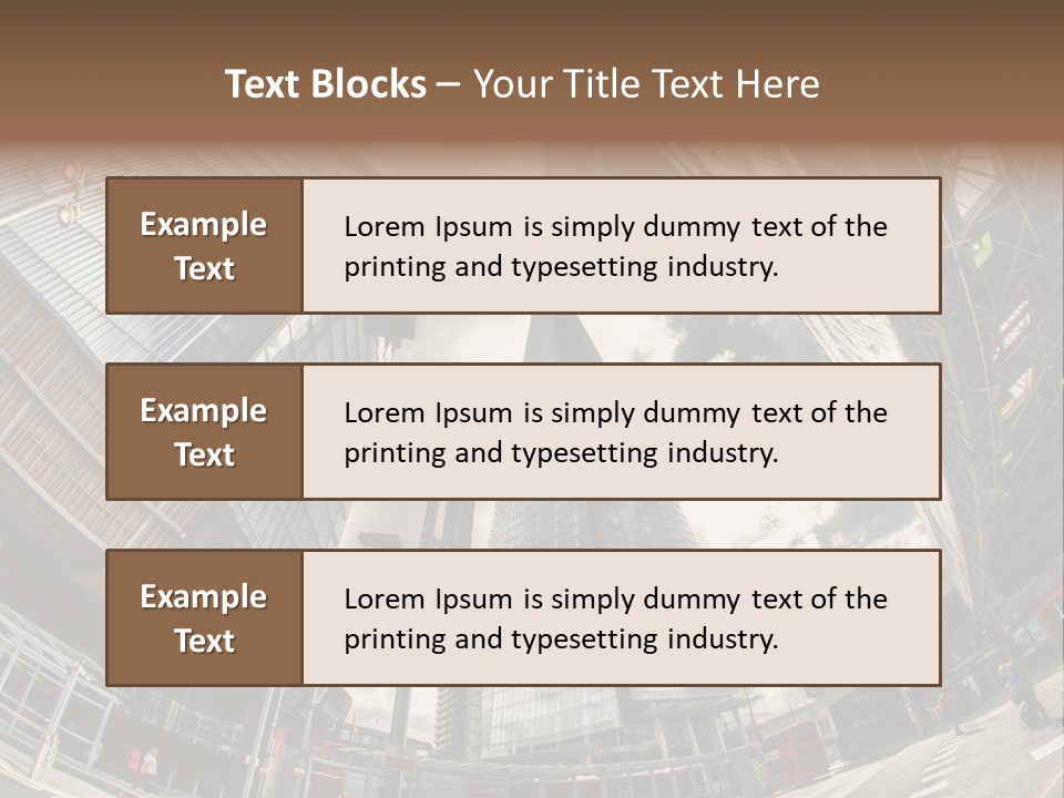 A Group Of Tall Buildings Sitting Next To Each Other PowerPoint Template