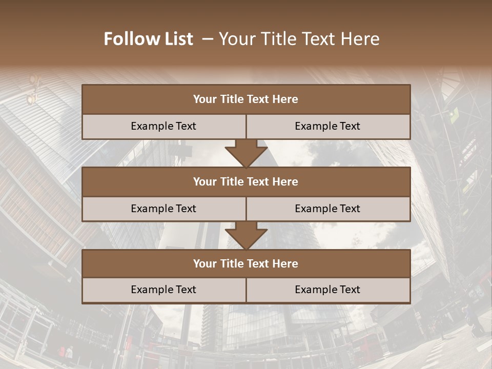 A Group Of Tall Buildings Sitting Next To Each Other PowerPoint Template
