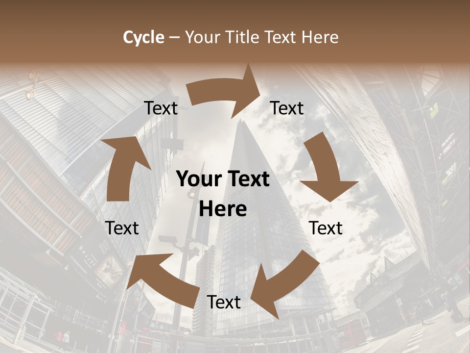 A Group Of Tall Buildings Sitting Next To Each Other PowerPoint Template