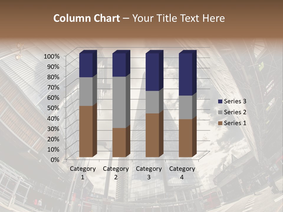 A Group Of Tall Buildings Sitting Next To Each Other PowerPoint Template