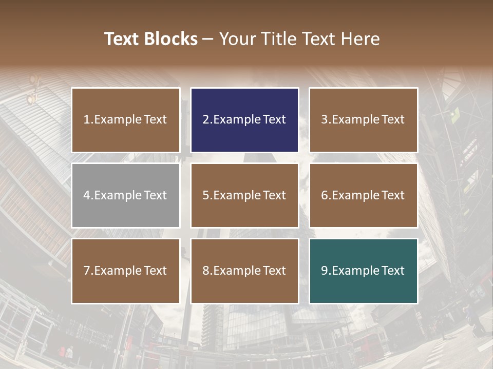 A Group Of Tall Buildings Sitting Next To Each Other PowerPoint Template