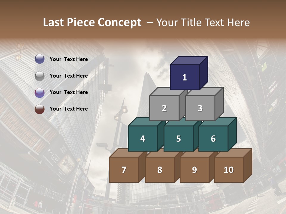 A Group Of Tall Buildings Sitting Next To Each Other PowerPoint Template
