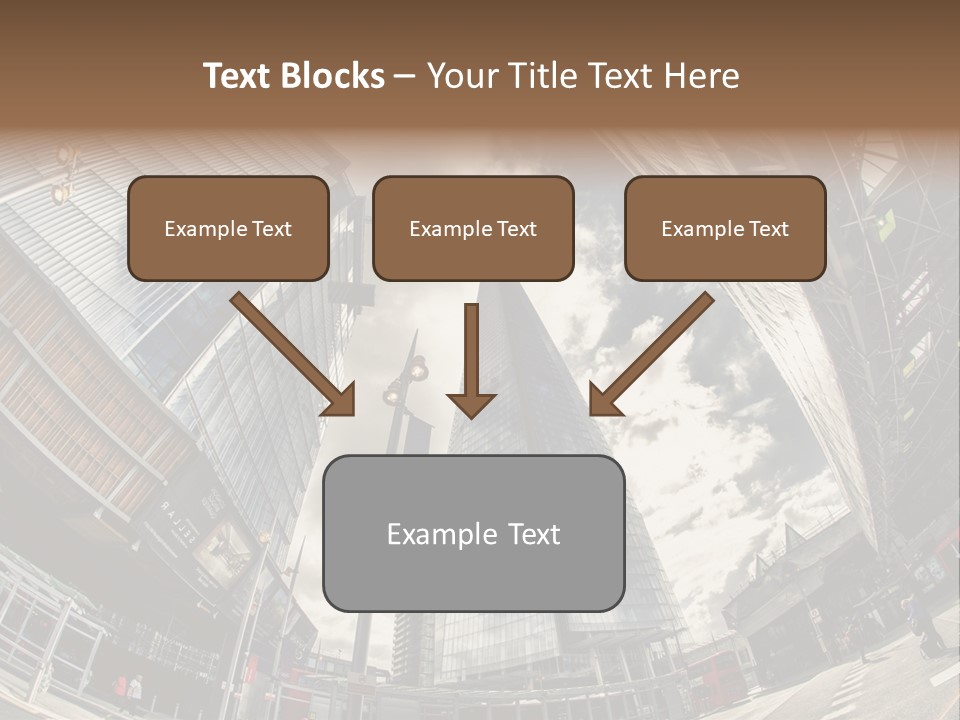 A Group Of Tall Buildings Sitting Next To Each Other PowerPoint Template