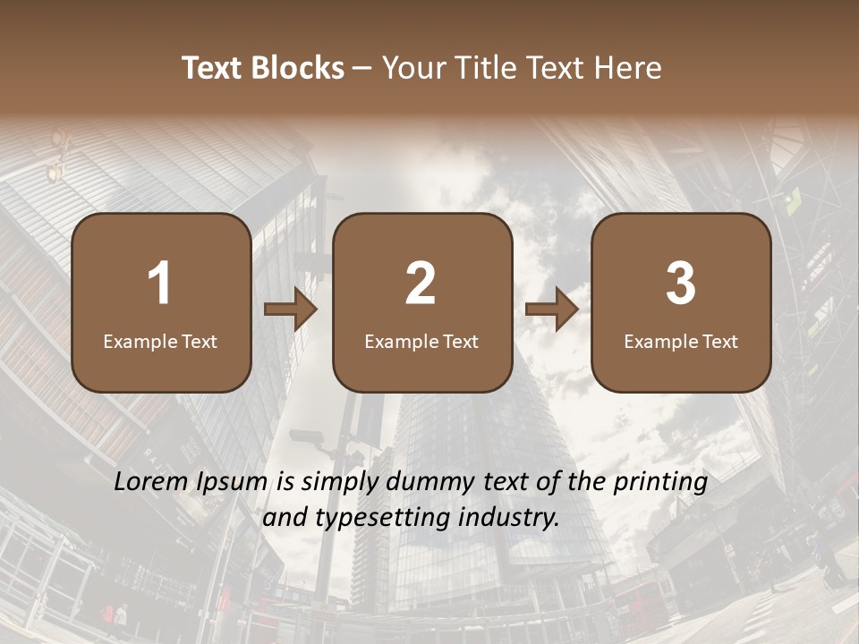 A Group Of Tall Buildings Sitting Next To Each Other PowerPoint Template