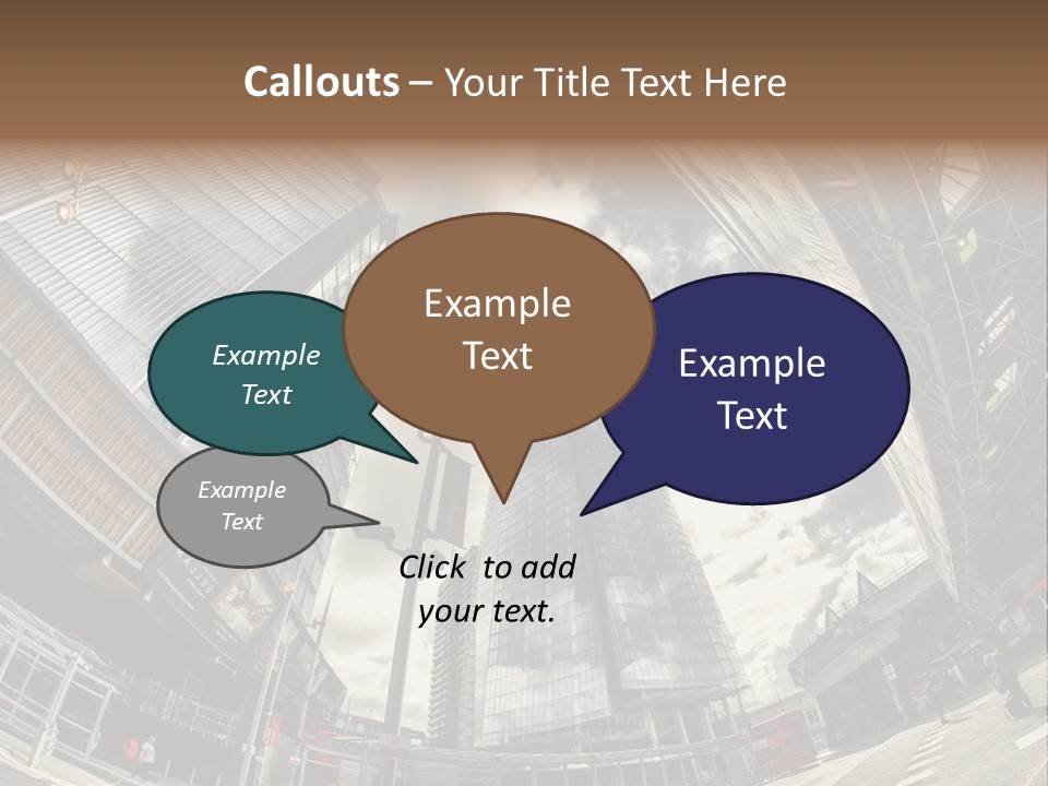 A Group Of Tall Buildings Sitting Next To Each Other PowerPoint Template
