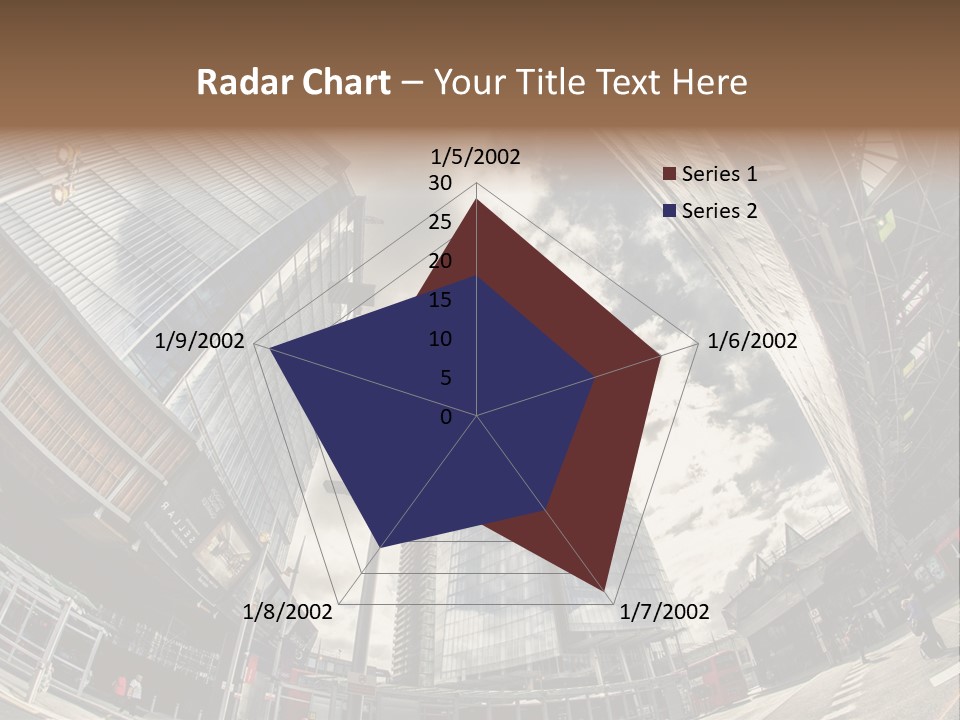 A Group Of Tall Buildings Sitting Next To Each Other PowerPoint Template
