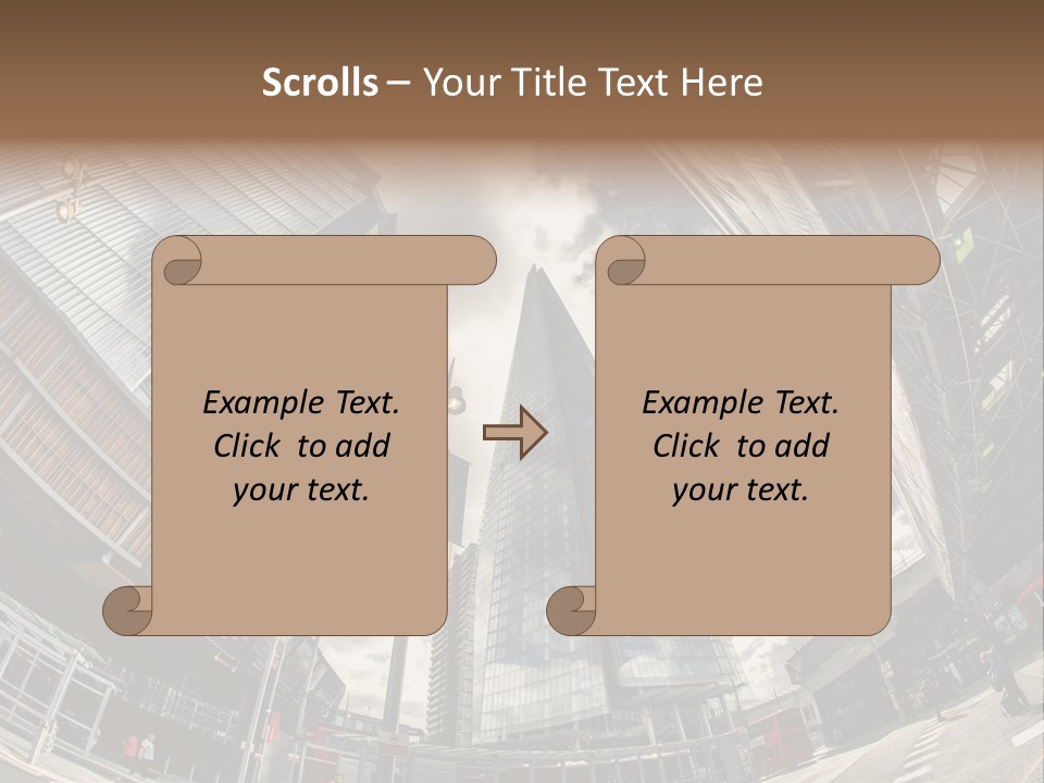 A Group Of Tall Buildings Sitting Next To Each Other PowerPoint Template