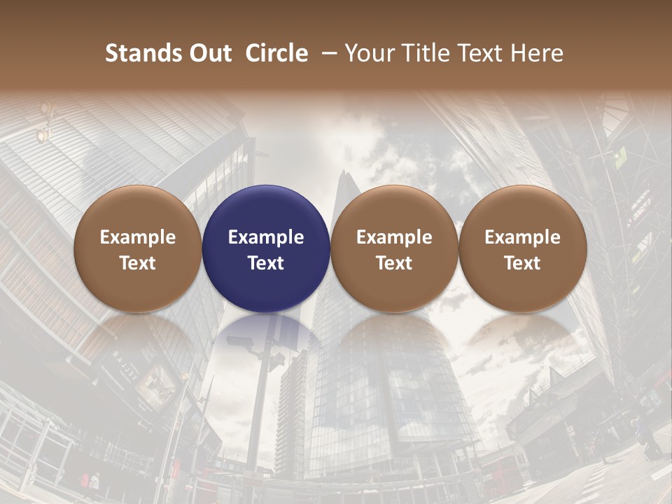 A Group Of Tall Buildings Sitting Next To Each Other PowerPoint Template