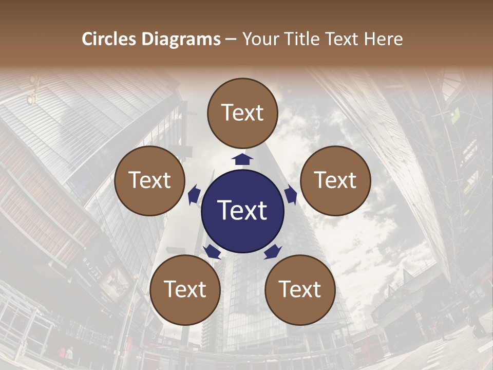 A Group Of Tall Buildings Sitting Next To Each Other PowerPoint Template