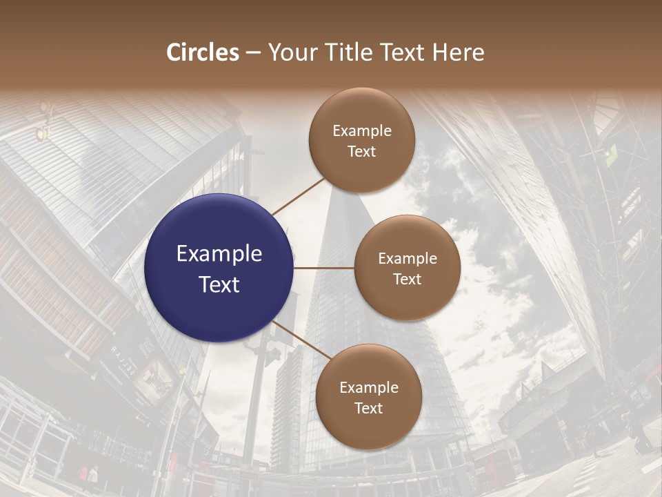 A Group Of Tall Buildings Sitting Next To Each Other PowerPoint Template