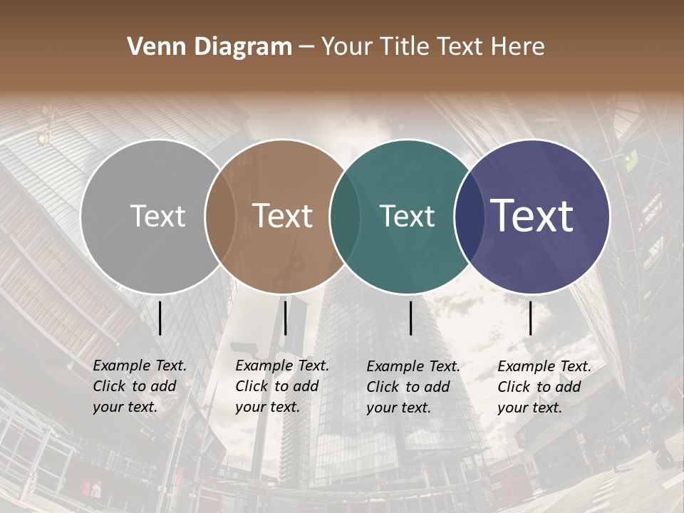 A Group Of Tall Buildings Sitting Next To Each Other PowerPoint Template