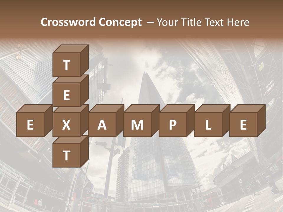 A Group Of Tall Buildings Sitting Next To Each Other PowerPoint Template