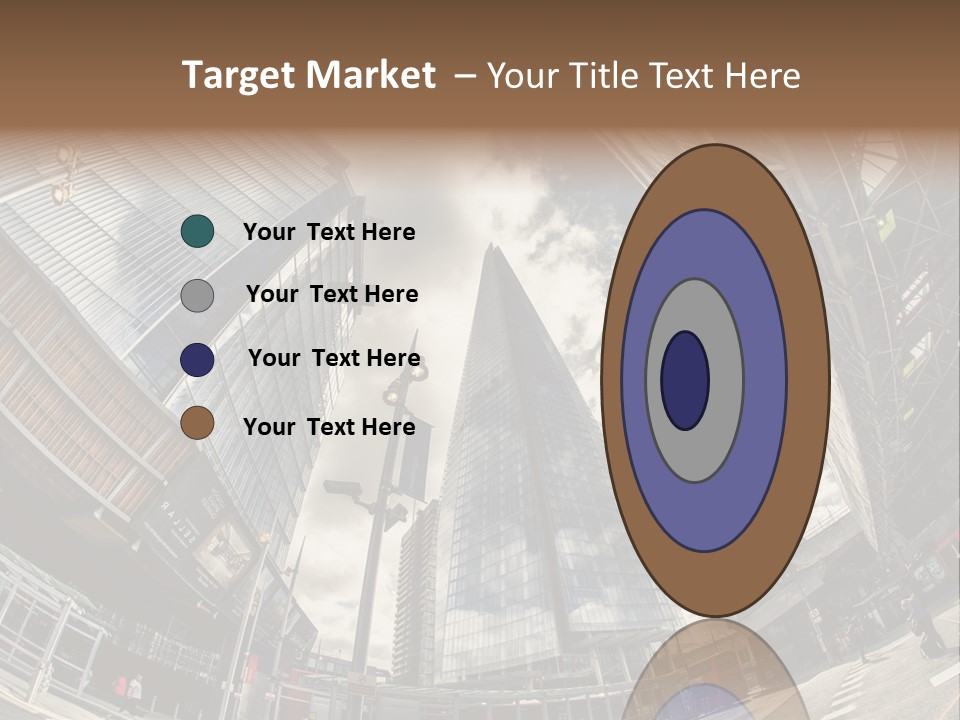 A Group Of Tall Buildings Sitting Next To Each Other PowerPoint Template