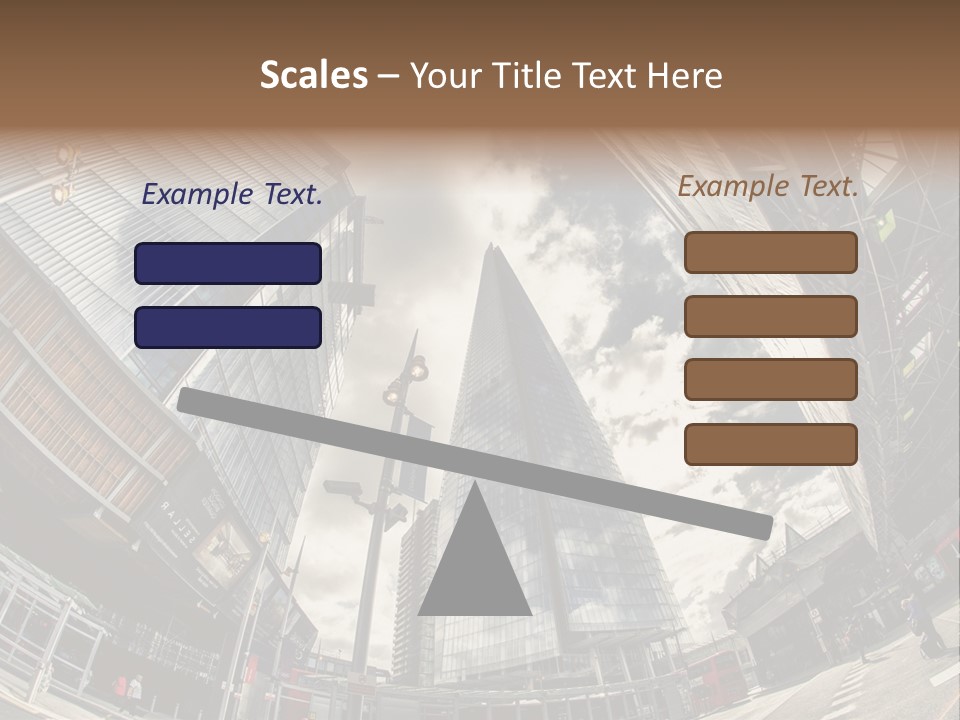 A Group Of Tall Buildings Sitting Next To Each Other PowerPoint Template