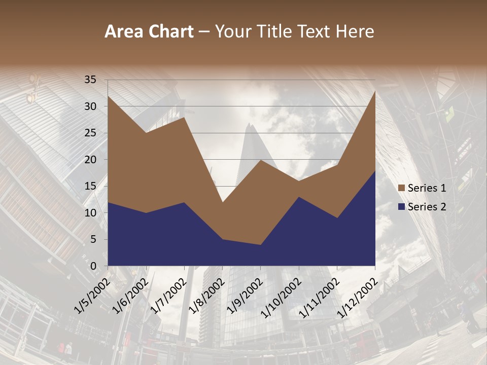 A Group Of Tall Buildings Sitting Next To Each Other PowerPoint Template