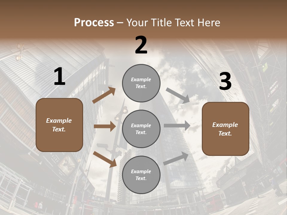 A Group Of Tall Buildings Sitting Next To Each Other PowerPoint Template