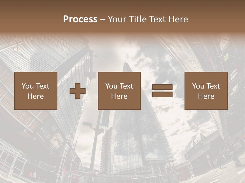 A Group Of Tall Buildings Sitting Next To Each Other PowerPoint Template