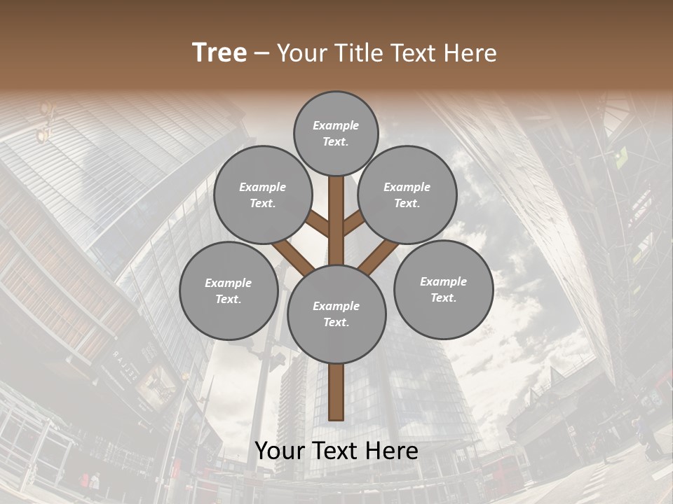 A Group Of Tall Buildings Sitting Next To Each Other PowerPoint Template