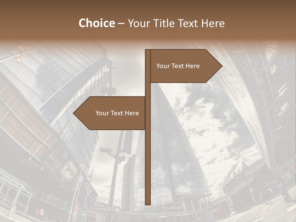 A Group Of Tall Buildings Sitting Next To Each Other PowerPoint Template