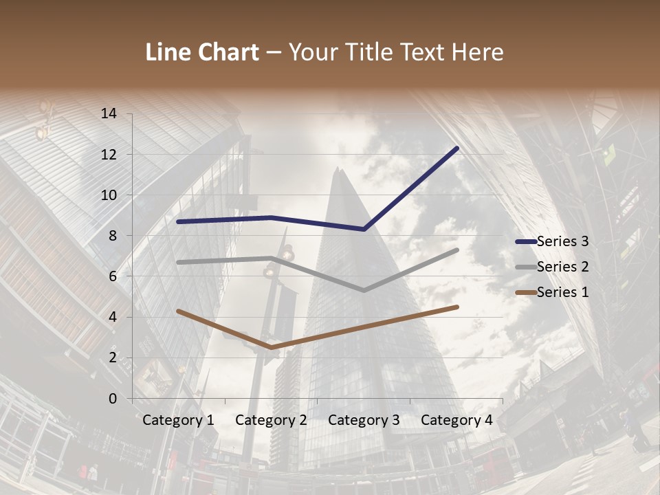 A Group Of Tall Buildings Sitting Next To Each Other PowerPoint Template
