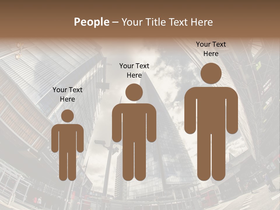 A Group Of Tall Buildings Sitting Next To Each Other PowerPoint Template