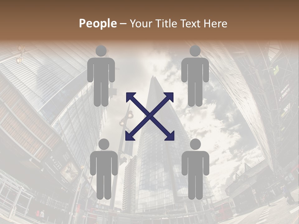 A Group Of Tall Buildings Sitting Next To Each Other PowerPoint Template