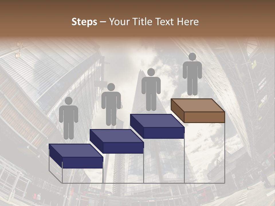 A Group Of Tall Buildings Sitting Next To Each Other PowerPoint Template