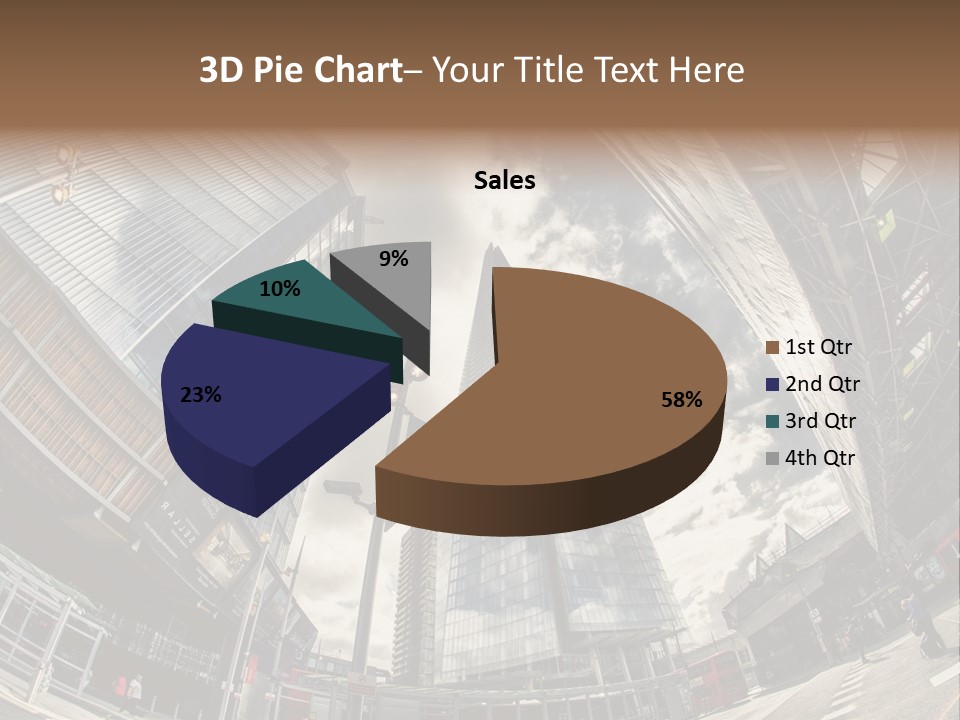 A Group Of Tall Buildings Sitting Next To Each Other PowerPoint Template