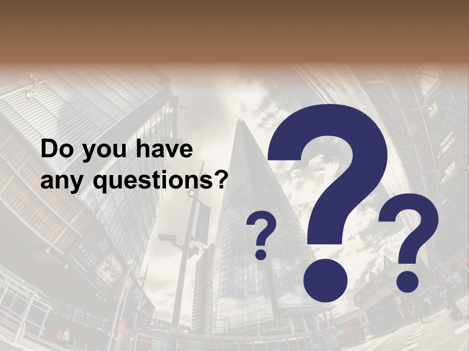 A Group Of Tall Buildings Sitting Next To Each Other PowerPoint Template