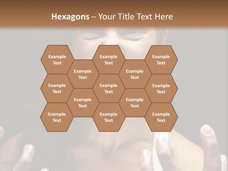 A Woman Making A Face With Her Hands PowerPoint Template