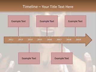 A Woman Making A Face With Her Hands PowerPoint Template