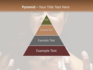 A Woman Making A Face With Her Hands PowerPoint Template