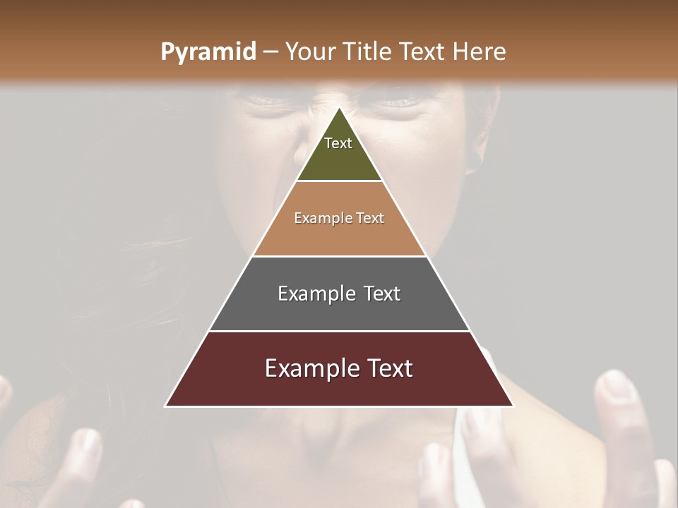 A Woman Making A Face With Her Hands PowerPoint Template