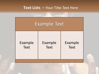 A Woman Making A Face With Her Hands PowerPoint Template