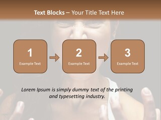 A Woman Making A Face With Her Hands PowerPoint Template