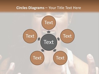 A Woman Making A Face With Her Hands PowerPoint Template