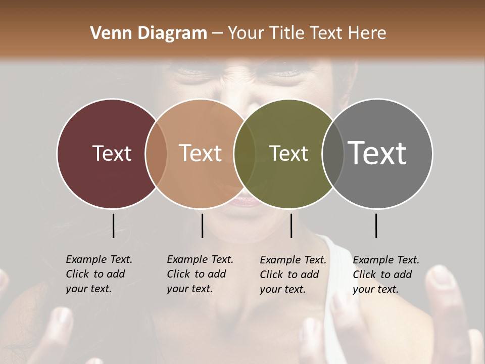 A Woman Making A Face With Her Hands PowerPoint Template