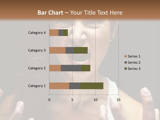 A Woman Making A Face With Her Hands PowerPoint Template