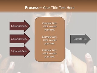 A Woman Making A Face With Her Hands PowerPoint Template